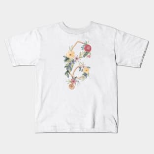 Stethoscope with florals Kids T-Shirt